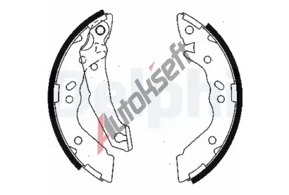 DELPHI Sada brzdovch elist DF LS1836, LS1836