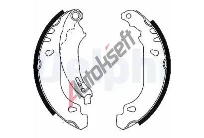 DELPHI Sada brzdovch elist DF LS1848, LS1848