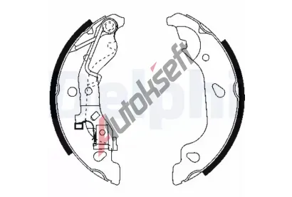 DELPHI Sada brzdovch elist DF LS1859, LS1859
