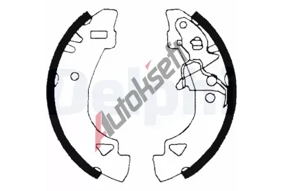DELPHI Sada brzdovch elist DF LS1860, LS1860