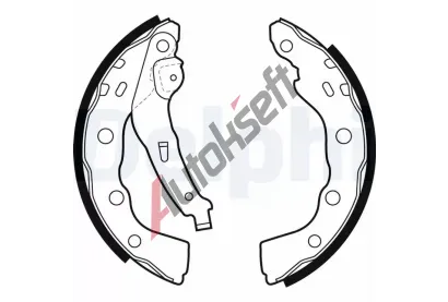 DELPHI Sada brzdovch elist DF LS1880, LS1880