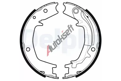 DELPHI Sada brzdových čelistí DF LS1985, LS1985 DELPHI Sada brzdových čelistí DF LS1985, LS1985