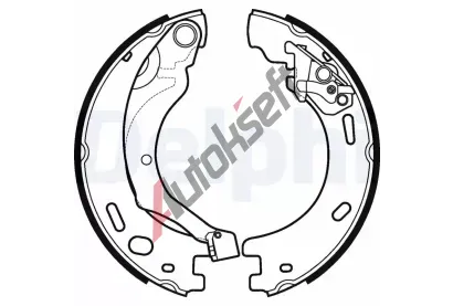 DELPHI Sada brzdových čelistí parkovací brzdy DF LS1997, LS1997 DELPHI Sada brzdových čelistí parkovací brzdy DF LS1997, LS1997
