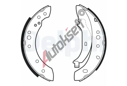 DELPHI Sada brzdovch elist DF LS2002, LS2002
