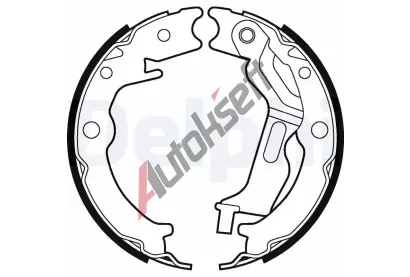DELPHI Sada brzdovch elist parkovac brzdy DF LS2025, LS2025