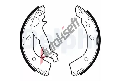 DELPHI Sada brzdovch elist DF LS2027, LS2027