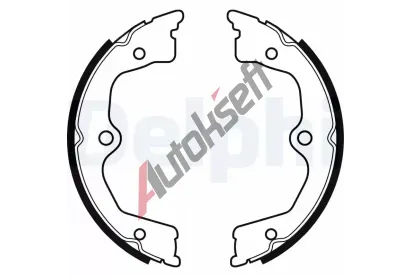 DELPHI Sada brzdových čelistí parkovací brzdy DF LS2033, LS2033 DELPHI Sada brzdových čelistí parkovací brzdy DF LS2033, LS2033