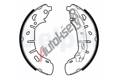DELPHI Sada brzdovch elist DF LS2050, LS2050