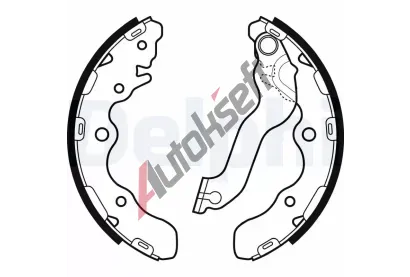 DELPHI Sada brzdovch elist DF LS2072, LS2072
