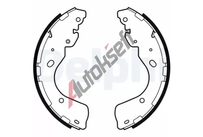DELPHI Sada brzdovch elist DF LS2080, LS2080