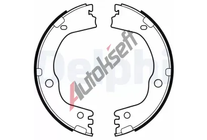 DELPHI Sada brzdovch elist parkovac brzdy DF LS2081, LS2081