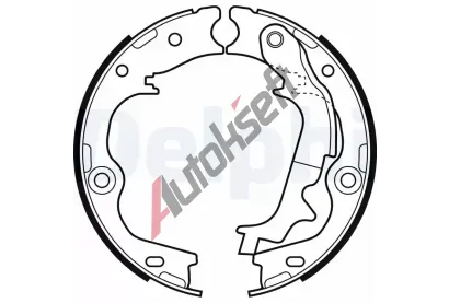 DELPHI Sada brzdovch elist parkovac brzdy DF LS2083, LS2083