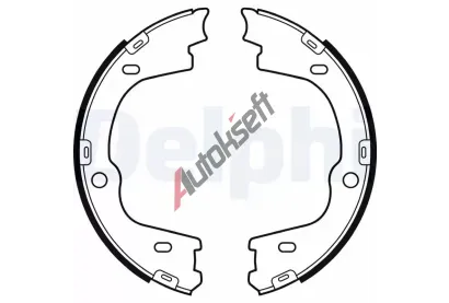 DELPHI Sada brzdových čelistí parkovací brzdy DF LS2086, LS2086 DELPHI Sada brzdových čelistí parkovací brzdy DF LS2086, LS2086