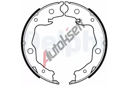 DELPHI Sada brzdovch elist parkovac brzdy DF LS2116, LS2116