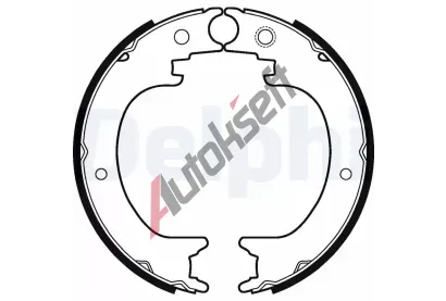 DELPHI Sada brzdovch elist parkovac brzdy DF LS2121, LS2121