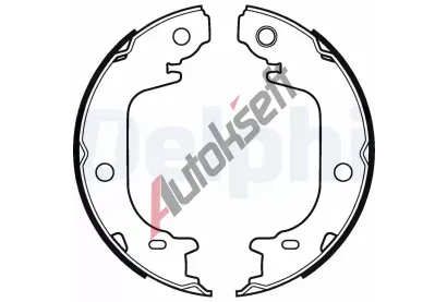 DELPHI Sada brzdovch elist parkovac brzdy DF LS2122, LS2122