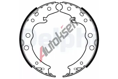 DELPHI Sada brzdovch elist DF LS2125, LS2125