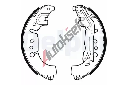 DELPHI Sada brzdových čelistí DF LS2135, LS2135 DELPHI Sada brzdových čelistí DF LS2135, LS2135