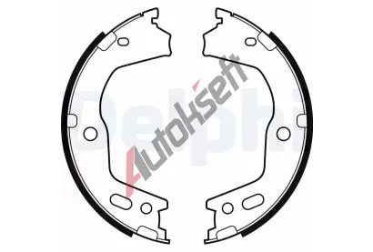 DELPHI Sada brzdovch elist parkovac brzdy DF LS2154, LS2154