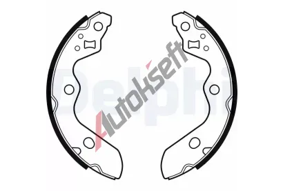 DELPHI Sada brzdovch elist DF LS2156, LS2156