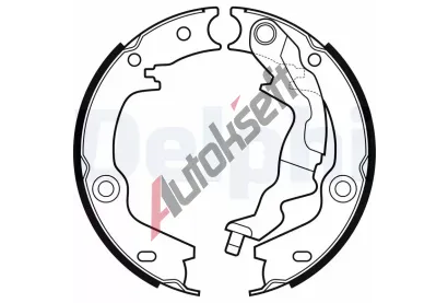 DELPHI Sada brzdovch elist parkovac brzdy DF LS2161, LS2161