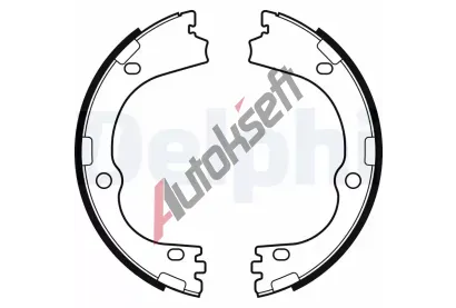 DELPHI Sada brzdovch elist parkovac brzdy DF LS2166, LS2166