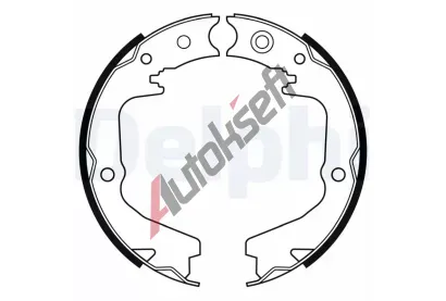 DELPHI Sada brzdovch elist parkovac brzdy DF LS2170, LS2170