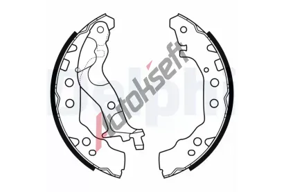 DELPHI Sada brzdovch elist DF LS2175, LS2175