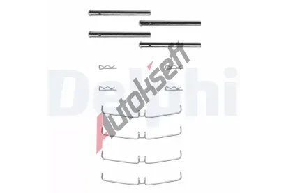 DELPHI Sada psluenstv obloen kotouov brzdy DF LX0004, LX0004