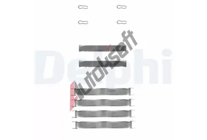 DELPHI Sada psluenstv obloen kotouov brzdy DF LX0019, LX0019