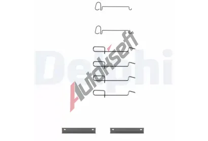 DELPHI Sada psluenstv obloen kotouov brzdy DF LX0080, LX0080