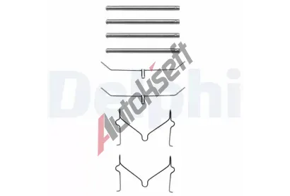 DELPHI Sada psluenstv obloen kotouov brzdy DF LX0182, LX0182