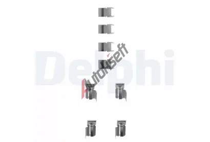 DELPHI Sada příslušenství obložení kotoučové brzdy DF LX0183, LX0183 DELPHI Sada příslušenství obložení kotoučové brzdy DF LX0183, LX0183