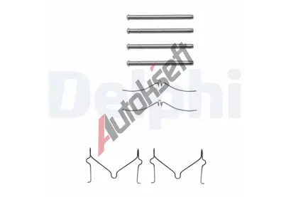 DELPHI Sada psluenstv obloen kotouov brzdy DF LX0211, LX0211