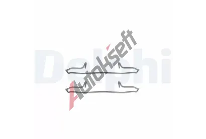 DELPHI Sada psluenstv obloen kotouov brzdy DF LX0223, LX0223