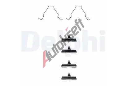DELPHI Sada psluenstv obloen kotouov brzdy DF LX0267, LX0267