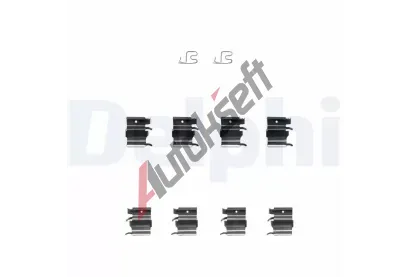 DELPHI Sada psluenstv obloen kotouov brzdy DF LX0366, LX0366