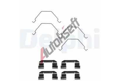 DELPHI Sada psluenstv obloen kotouov brzdy DF LX0375, LX0375