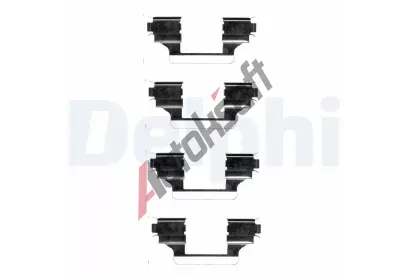 DELPHI Sada psluenstv obloen kotouov brzdy DF LX0403, LX0403
