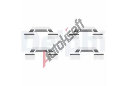 DELPHI Sada psluenstv obloen kotouov brzdy DF LX0438, LX0438