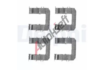 DELPHI Sada psluenstv obloen kotouov brzdy DF LX0483, LX0483