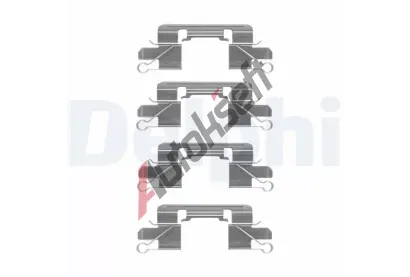 DELPHI Sada psluenstv obloen kotouov brzdy DF LX0528, LX0528