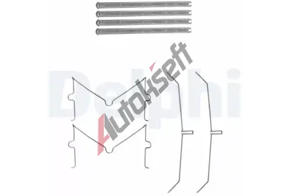 DELPHI Sada psluenstv obloen kotouov brzdy DF LX0637, LX0637