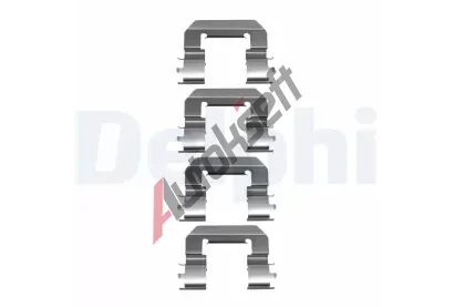 DELPHI Sada psluenstv obloen kotouov brzdy DF LX0667, LX0667