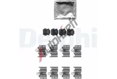 DELPHI Sada psluenstv obloen kotouov brzdy DF LX0668, LX0668