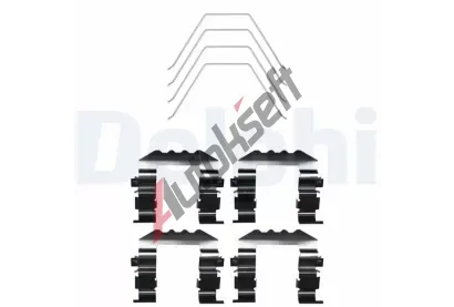 DELPHI Sada psluenstv obloen kotouov brzdy DF LX0670, LX0670