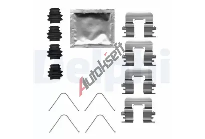 DELPHI Sada příslušenství obložení kotoučové brzdy DF LX0684, LX0684 DELPHI Sada příslušenství obložení kotoučové brzdy DF LX0684, LX0684