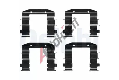 DELPHI Sada psluenstv obloen kotouov brzdy DF LX0688, LX0688