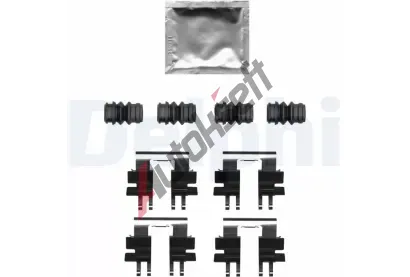 DELPHI Sada psluenstv obloen kotouov brzdy DF LX0695, LX0695