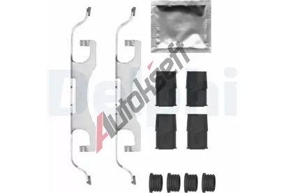 DELPHI Sada příslušenství obložení kotoučové brzdy DF LX0698, LX0698  DELPHI Sada příslušenství obložení kotoučové brzdy DF LX0698, LX0698